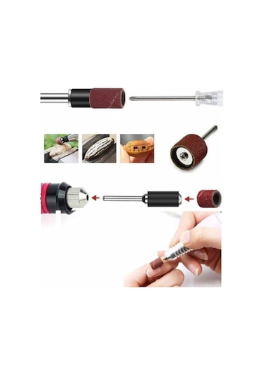 Mini Gravür Makinalar Için Mop Flap Disk Silindir Zımpara Seti