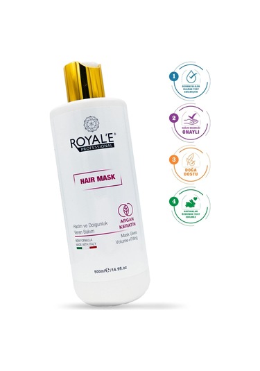 Royale Professional Argan Keratin Hacim ve Dolgunluk Veren Saç Maskesi 500 ML