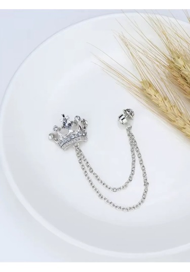 Olfil Broç Taç Stil Parlaklık 287982383 Gri