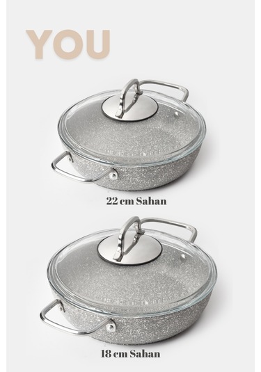 You Granit 4 Parça Sahan Set Gri