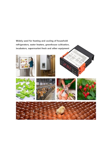 Geeksen Stc-3000 Akıllı Sıcaklık Kontrol Cihazı 30a - Isıtma/soğutma, Doğrulama, Gecikmeli Başlangıç, Alarm, Veri Kilidi - Ac 220v