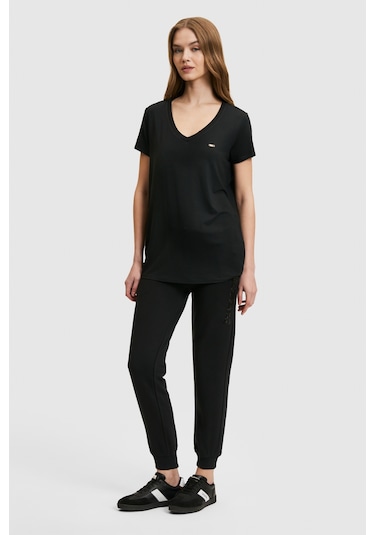 U.S. Polo Assn. U.s. Polo Assn. Kadın Siyah Tişört Basic 50323448-vr046