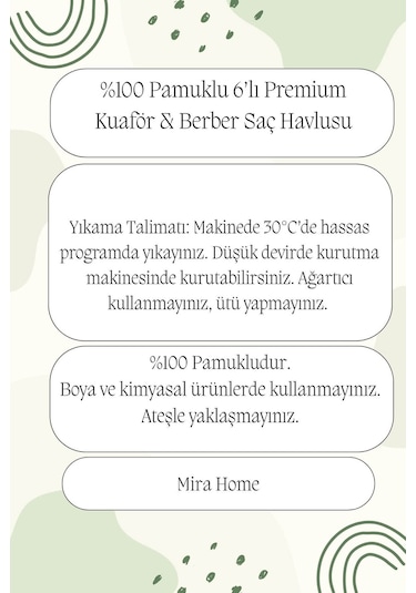 6 Lı Premium %100 Pamuklu Kuaför & Berber Saç Havlusu 50x90 Cm Bordo