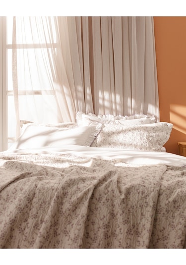 Madame Coco Marseille Çift Kişilik Yatak Örtüsü Seti - Mor Mürdüm