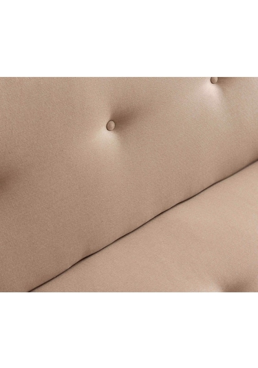 Pafu Hiko Üçlü Yataklı Koltuk - Krem Keten Krem