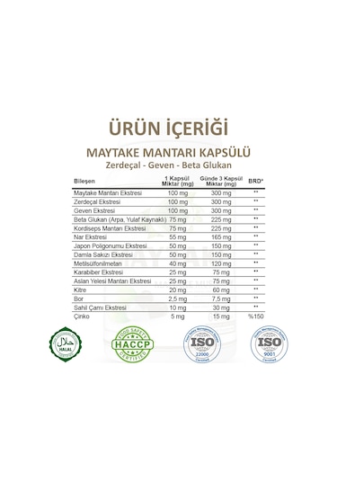 Gökçek Şifa Maytake (Maitake Mushroom Capsule) 60 Kapsül