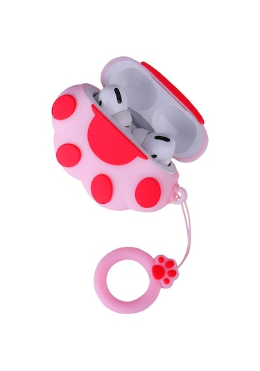 Mobilefix Air-pods Pro 2 Tpu Kabartma Figürlü İpli Airbag 37 Silikon Kılıf-kahverengi Kahverengi