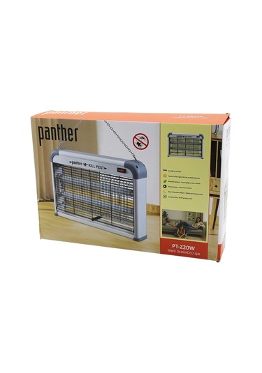 Dikdörtgen Model Sinek Öldürücü Cız Makine 2x10w Masa Üstü - Askı Halkalı Etki 40m 226x38x7cm V