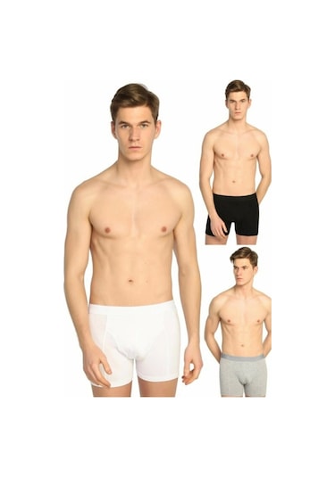 Bonbonetti Chocolate Baby & Kids Erkek Elastan Likralı Boxer 6'lı Paket. Siyah