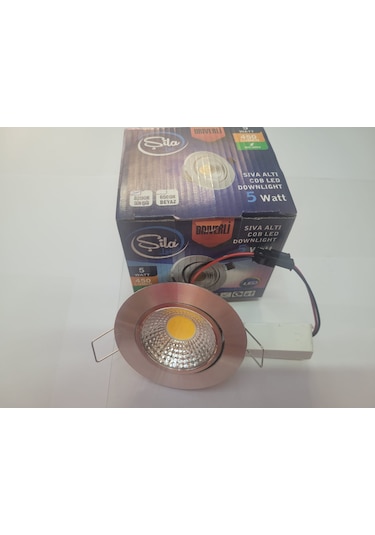 Şila 5w Krom Kasa Günışığı 3200k Cob Led Spot Trafolu 2 Li Paket
