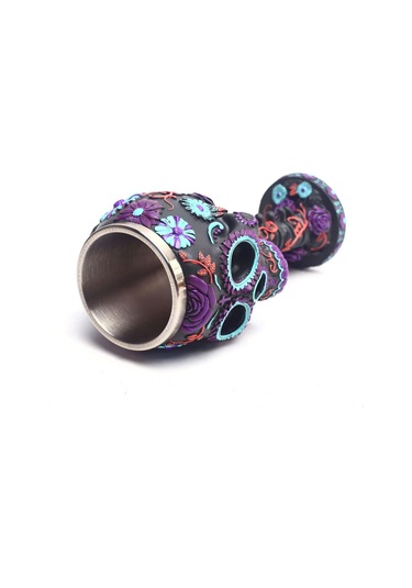 Kafatası Desenli Reçine İçme Bardağı Ortaçağ Kafatası İskeleti Kadeh Çift Duvarlı Reçine İçme Bardağı Kafatası Şarap Bardağı Seti