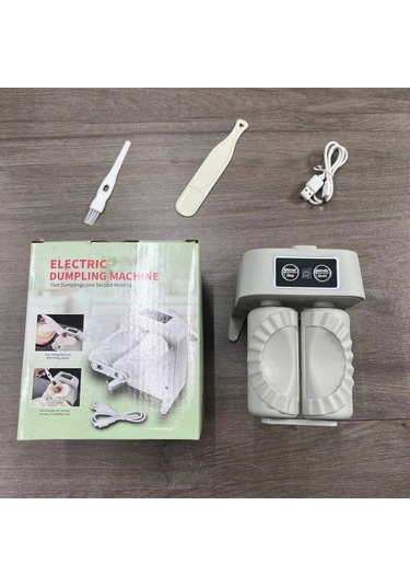 Honmex Ev İçi Otomatik Elektrikli Manti Hamur Press Makinesi - Hafif Mutfak Aleti, Kolay Manti Yapımı, Küçük Boyutlu Beyaz