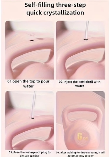 Willowhaven Sweetie Pink 4.41lb Ayarlanabilir Suyla Doldurulan Dambıl Evde Spor