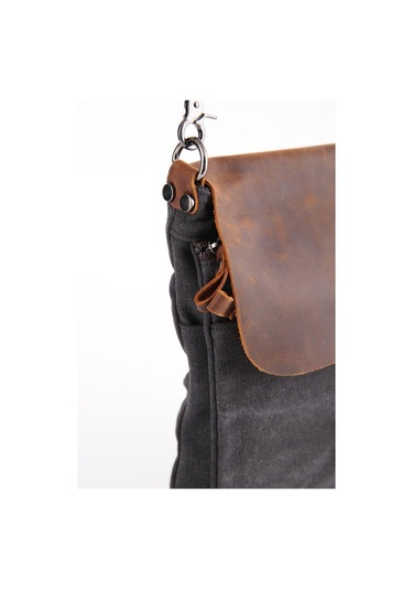 Ççs 31350 Kanvas Postacı Çantası-black Siyah