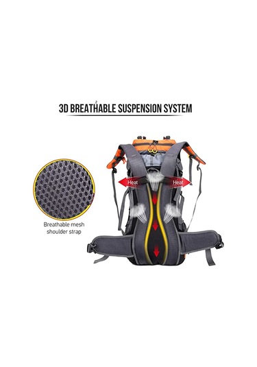 Weikani Çok Amaçlı Suya Dayanıklı 60l Outdoor Sırt Çantası Lacivert