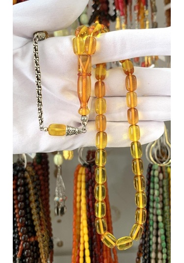 Tesbihci Sarı Ateş Kehribar Tesbih