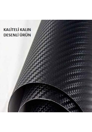 Araba Polimer Karbon Carbon Fiber Folyo Vinil Kaplama 15 Cm