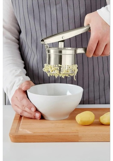 Home Patates Püresi, Sebze Ve Meyve Presi, Manuel Meyve Sebze Presi, Sebze Ve Meyveler Için Mutfak Püresi Patates Ezici Püre Yapıcı Yıkanabilir Sağlam Siyah