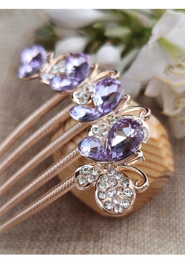 Villovatik Mariana Anahtar Topaç Yelek Shish - Mor Cam 153135826 Diğer