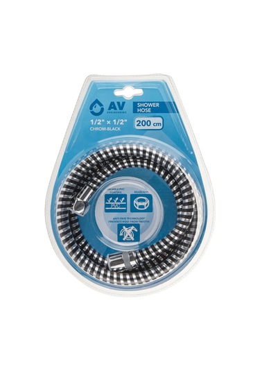 Av Engineering Duş Hortumu 200 Cm Avsss-109 295804821 Siyah