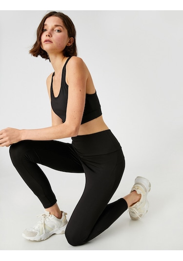 Koton Basic Tayt Normal Bel Siyah 2sak40382nk