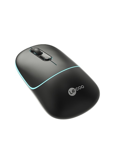 Lecoo WS210 Kablosuz 1600DPI 6 Tuşlu Çift Modlu RGB Şarj Edilebilir Sessiz Mouse