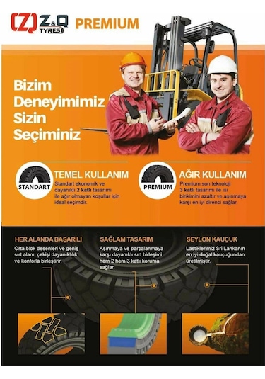 6.00-9 Achiever Plus Segmansız Dolgu Forklift Lastiği