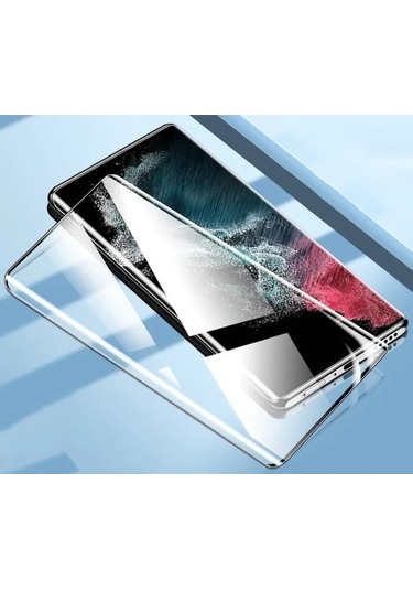 Logis Samsung Galaxy Uyumlu S23 Ultra Tam Kaplayan 5d Antistatik Ekran Koruyucu Cam