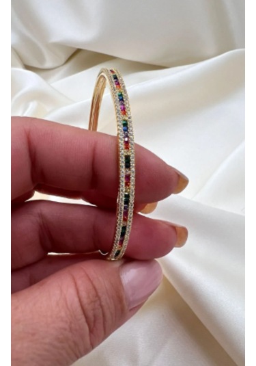 Bb Suyolu Kelepçe Bilezik Bileklik Altın - Pembe