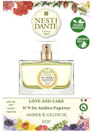 Nesti Dante No 9 De Ambra Papaver Amber ve Gelincik Kadın Parfüm EDP 100 ML