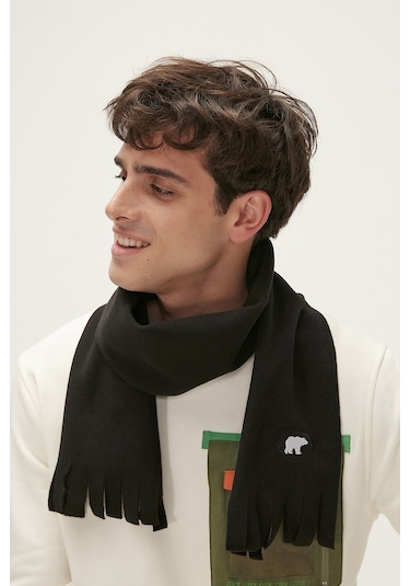 Bad Bear Badman Polar Atkı - Siyah