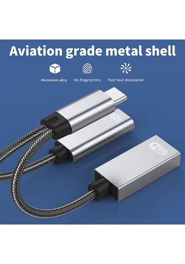Hepu Hp-z05 Type-c To Type-c + Usb Dönüştürücü Adaptör -
