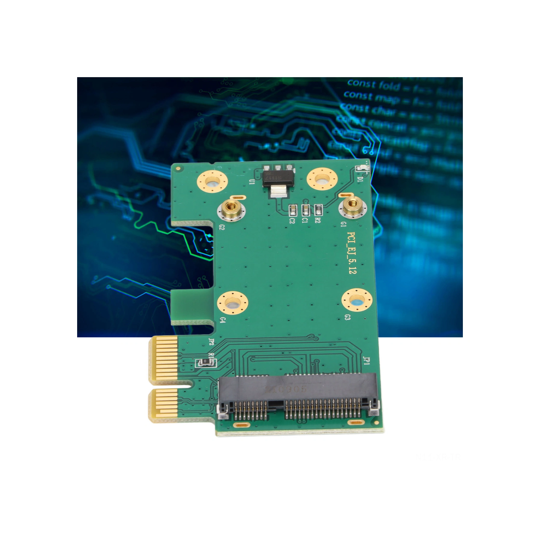 Xiyyadms Masaüstü Bilgisayar İçin Mini Pcı-e'den Pcı-e'ye Dönüştürücü, Antenli, Tak Ve Kullanın, Dayanıklı Pcb Malzeme, Kablosuz Kart Bağlantı Adaptörü