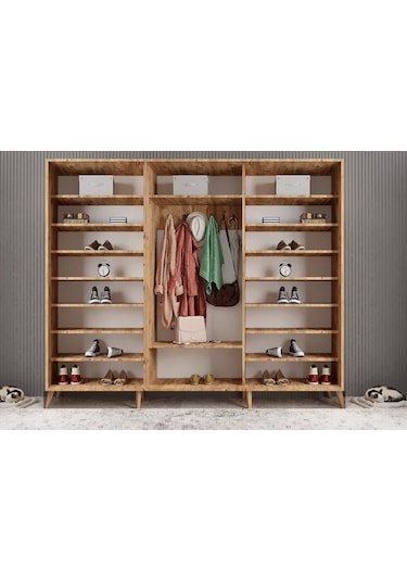 Beyzade Sürgülü Portmanto Vestiyer Çb  208 Cm