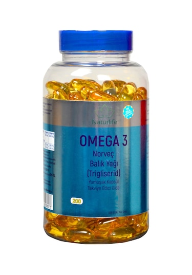 Naturlife Omega 3 Norveç Balık Yağı Yumuşak Kapsül 52 G