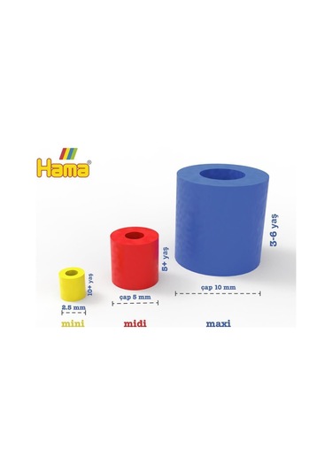 1.000'lik Hama Midi Boncuk - Açık Sarı