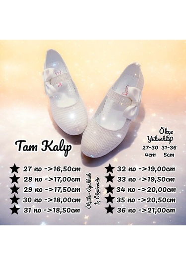 Beebron Ortopedik Topuklu Abiye Kız Çocuk Ayakkabı Shining Series Abiayk2401 Simli Krem Krem
