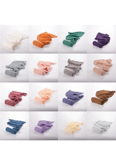 Hangfox Fotoğraf Çekim Aracı - Pamuklu Ketten Malzeme, 40x180cm, 7 Renk Seçeneği, Fotoğraf Sarma Döşemesi Çok Renkli