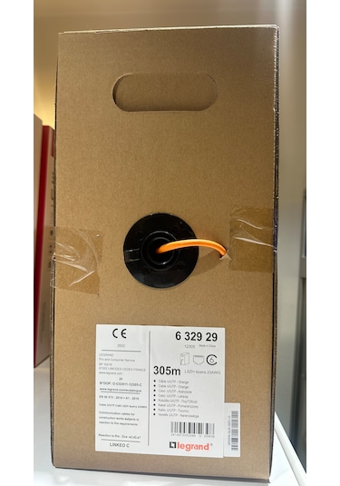Legrand 632929 Cat-6 U/utp Lszh Hf 23 Awg 305 M. Turuncu