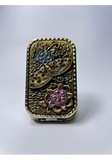 Katlanabilir El Yapımı Kelebek Ayna 226711559 Altın Rengi