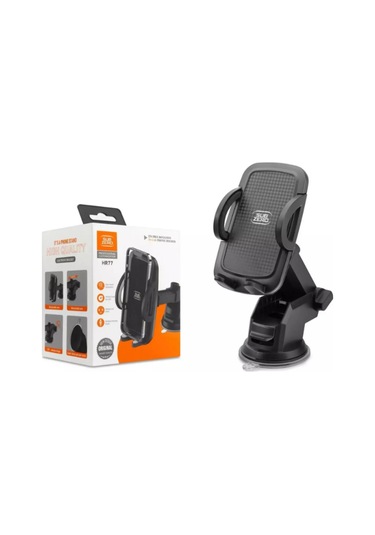 Subzero Hr77 Premium Uzamalı Araç Telefon Tutucu Esnek & 360 Döner Tasarım Siyah