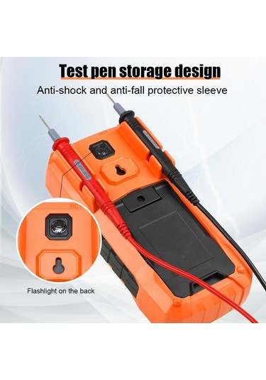 Wellhise Vc890d Ölçü Aleti Multimetre Avometre Nvc Işıklı Ekran El Feneri True Rms