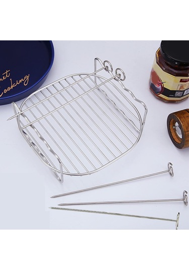 Philips Uyumlu Hd9955/00 Airfryer Xxl Izgara Tel Aksesuar Seti Şiş Kebap
