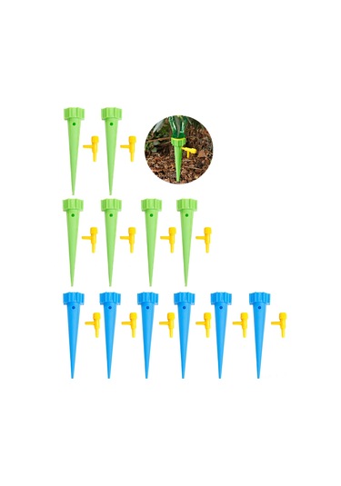 Teltree Otomatik Sulama Cihazı 12'li Paket - Kontrollü Valfli Damla Sistemi, Bitki Suyu Düzenleyici, Kolay Kurulum Rastgele Renk