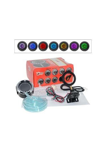 Homyl Kamyon Araçlar Oto Için 2 Inç 52mm 7 Renkli Ekran