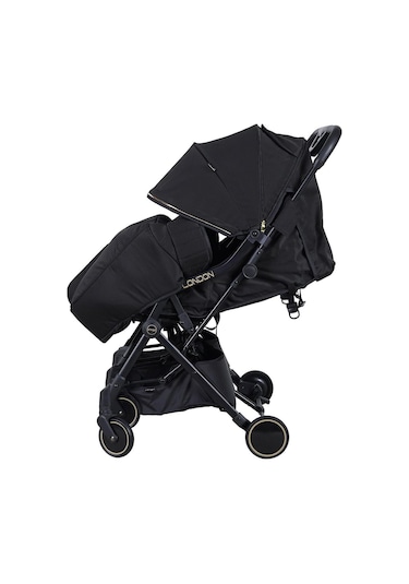 Prego 2236 London İkiz Bebek Arabası - Siyah