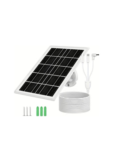 1 Bilgisayar 8w Yüksek Verimli Güneş Paneli, Mikro Usb Ve Usb-c Bağlantıları - Ip65, 360 Ayarlanabilir Montaj, 298.7cm Kablo, Güvenlik Kameraları, Kapı Zilleri, Yaban Hayatı İzleyicileri 1 Bilgisayar 8w Yüksek Verimli Güneş Paneli, Mikro Usb Ve Usb-c Bağlantıları - Ip65, 360 Ayarlanabilir Montaj, 298.7cm Kablo, Güvenlik Kameraları, Kapı Zilleri, Yaban Hayatı İzleyicileri