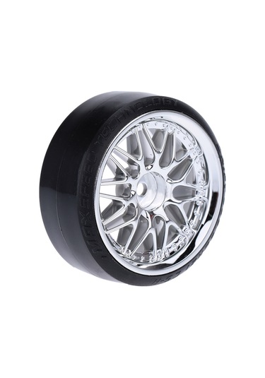 Suofeng 1/10 Ölçekli Rc Araçlar İçin 4 Adet Gümüş Renkli Dayanıklı Drift Lastiği