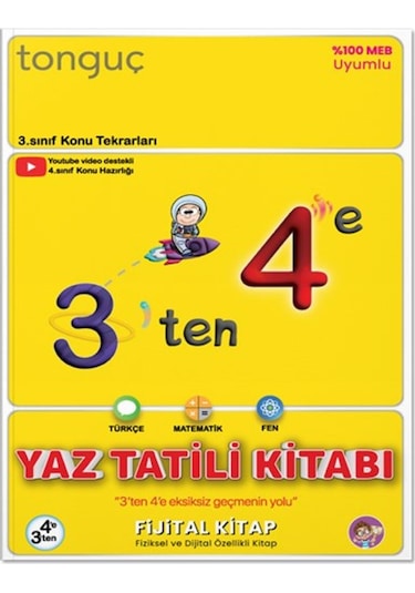 3'ten 4'e Hazırlık Kitabı - 3. Sınıf Konu Tekrarları