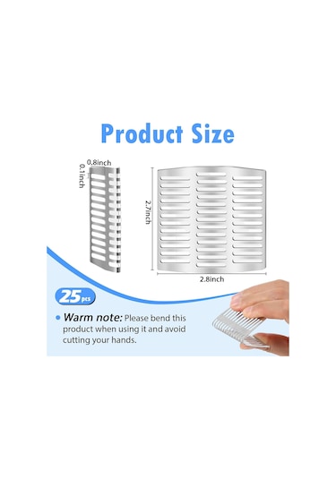 Padalink 25 Adet Paslanmaz Çelik Su Akışı Delik Kapağı - 2.75 İnç - Fare, Arı, Kertenkele, Yılan Girişi Engeli